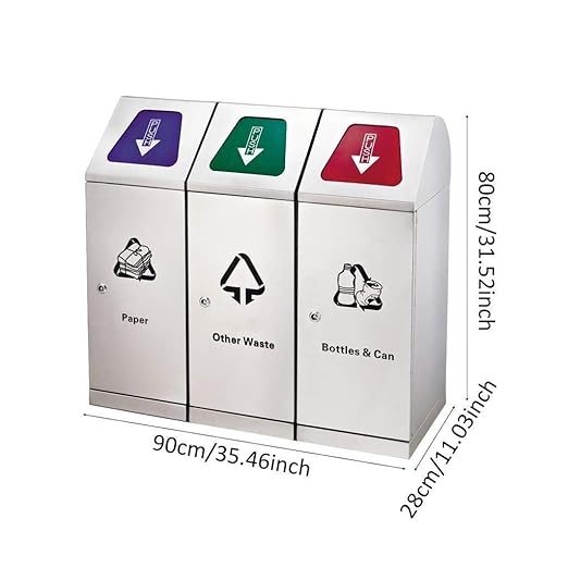 3 in 1 Steel Bin