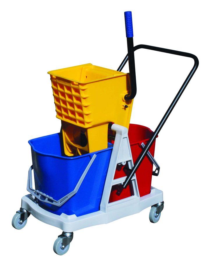 Double Mop Bucket with Wringer.34 Litre