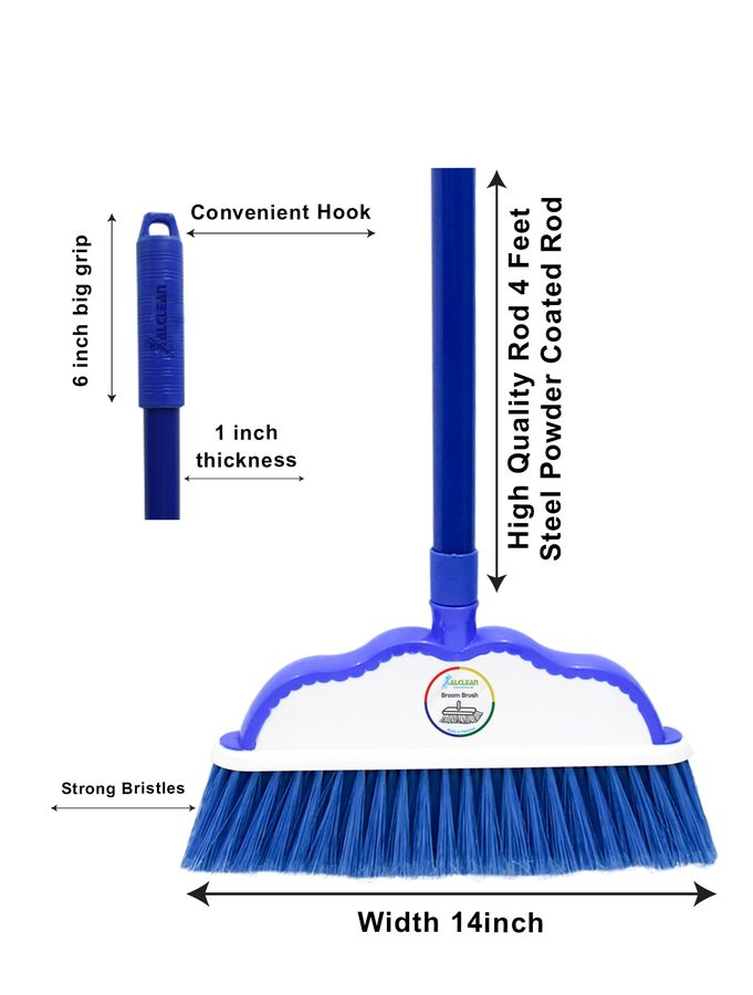 Floor Broom Blue