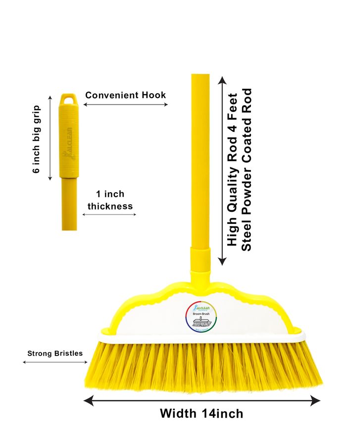 Floor Broom Yellow