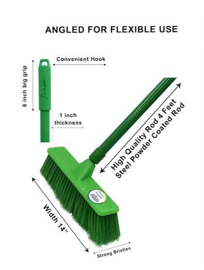 Floor Brush ( Curve ) Green