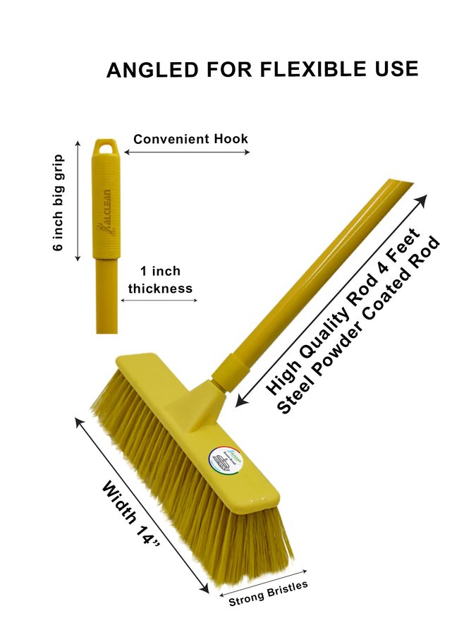 Floor Brush ( Curve ) Yellow