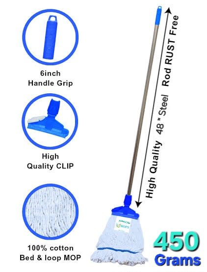 Industrial Wet Mop Steel Handle