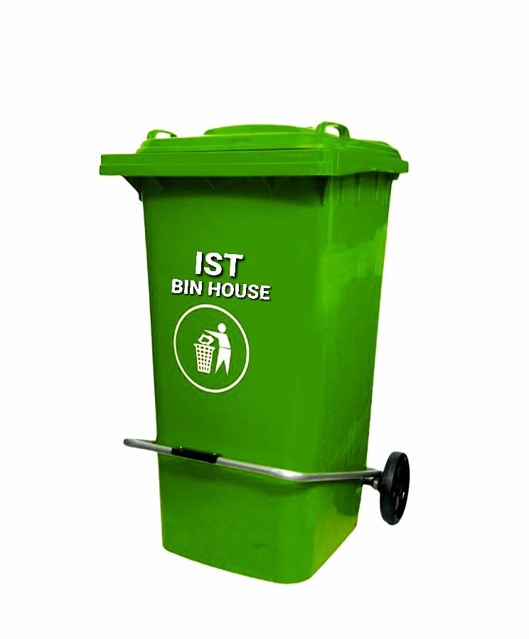 Pedal Bin With Wheel 120 Litre