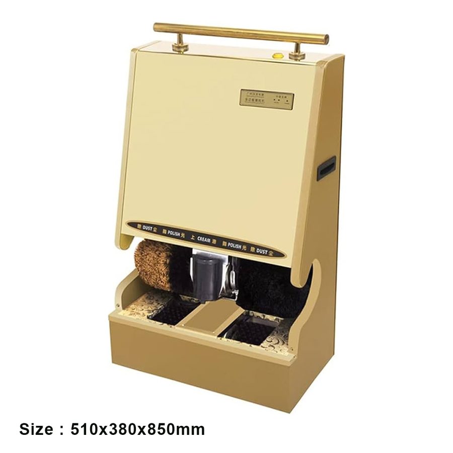 Shoe Polish Machine With Sole Cleaner