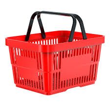 Shopping basket plastic
