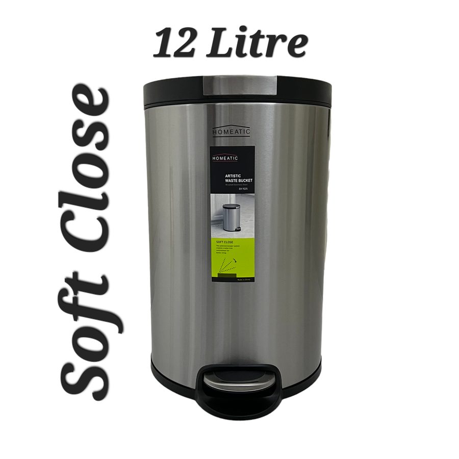 Steel Pedal Bin 12 Litre Hydrolic