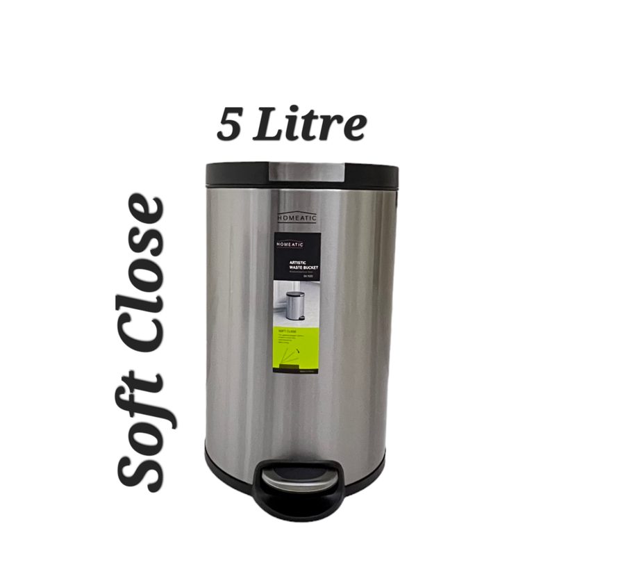 Steel Pedal Bin 5 Litre ( Hydrolic )