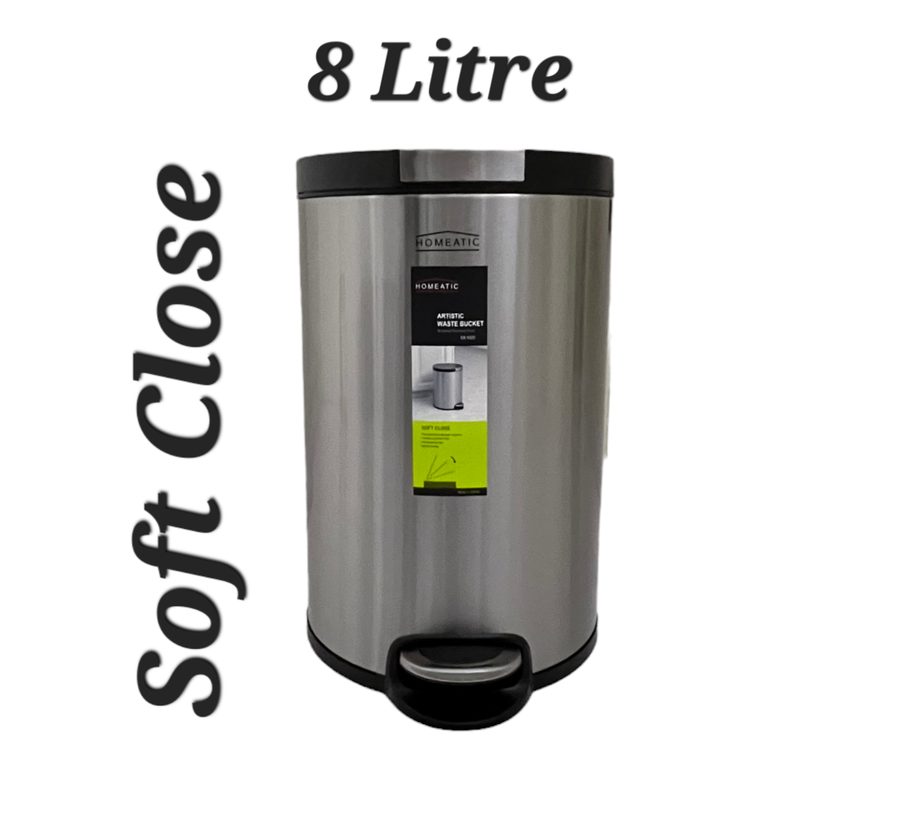 Steel Pedal Bin 8 Litre ( Hydrolic )