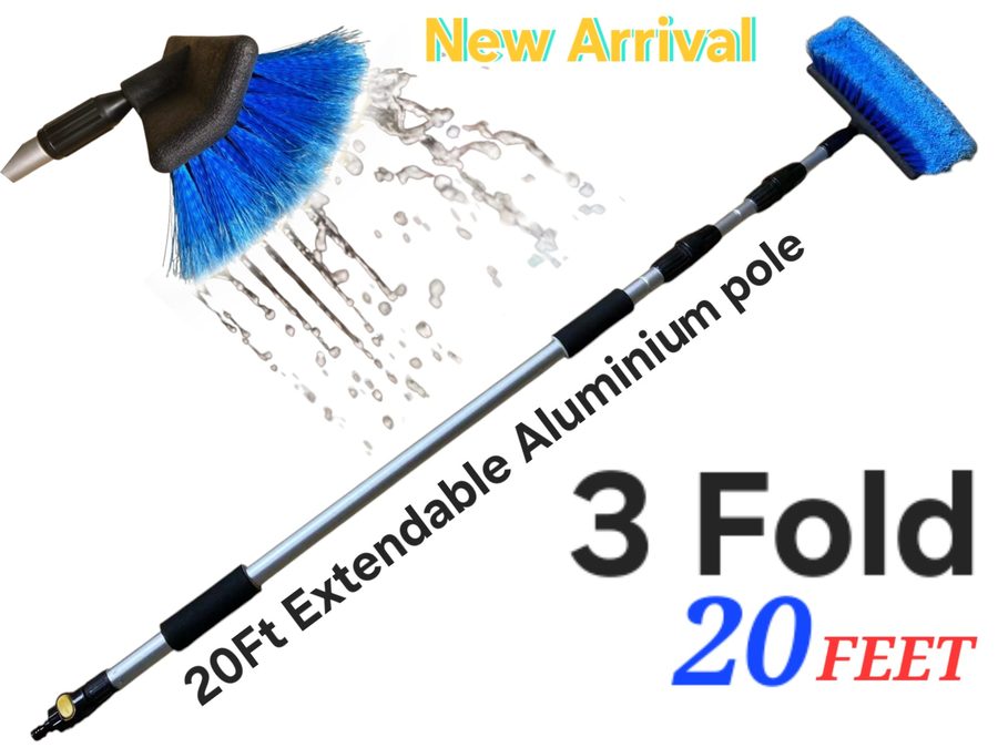 Telescopic Solar panel Cleaning Brush 20Ft